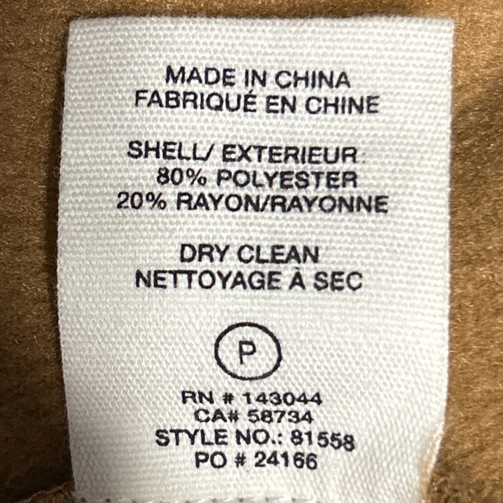 Avec Les Filles Camel Brown Cropped Trucker Jacket Wool Blend Women's Size M - Picture 12 of 12